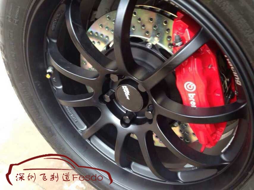 BREMBO F50前四活塞剎車卡鉗套裝，現(xiàn)代IX34裝車案例