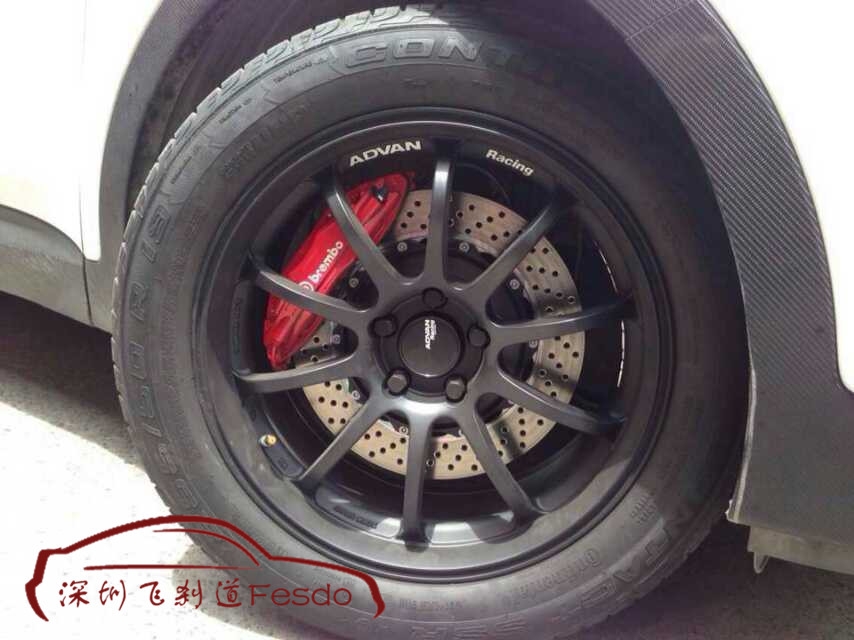 BREMBO F50前四活塞剎車卡鉗套裝，現(xiàn)代IX34裝車案例