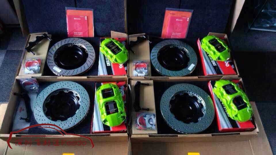 BREMBO GT前六后四原裝剎車卡鉗套裝，寶馬M3改裝案例