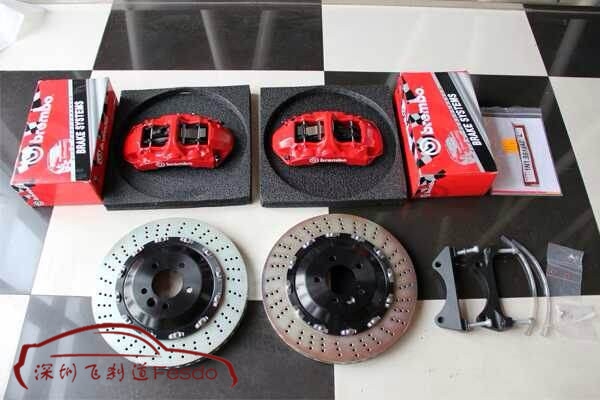 BREMBO GT大六活塞原裝正品剎車套裝，路虎攬勝改裝案例