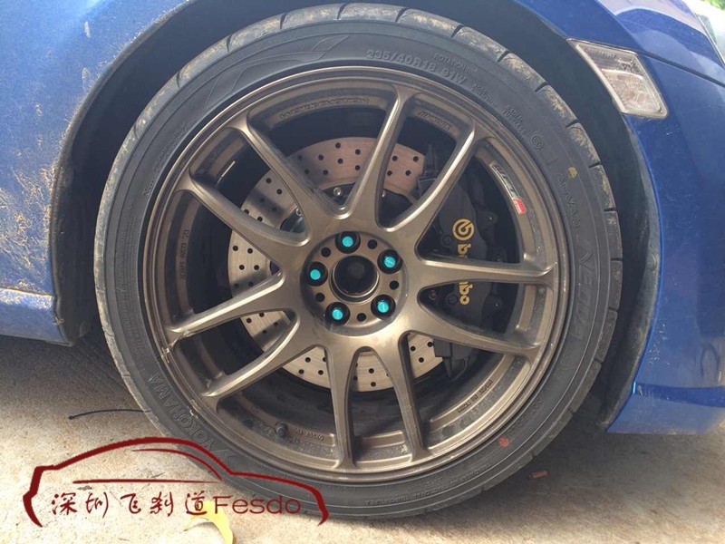 BREMBO OE款前八后四剎車卡鉗套裝，斯巴魯BRZ改裝案例