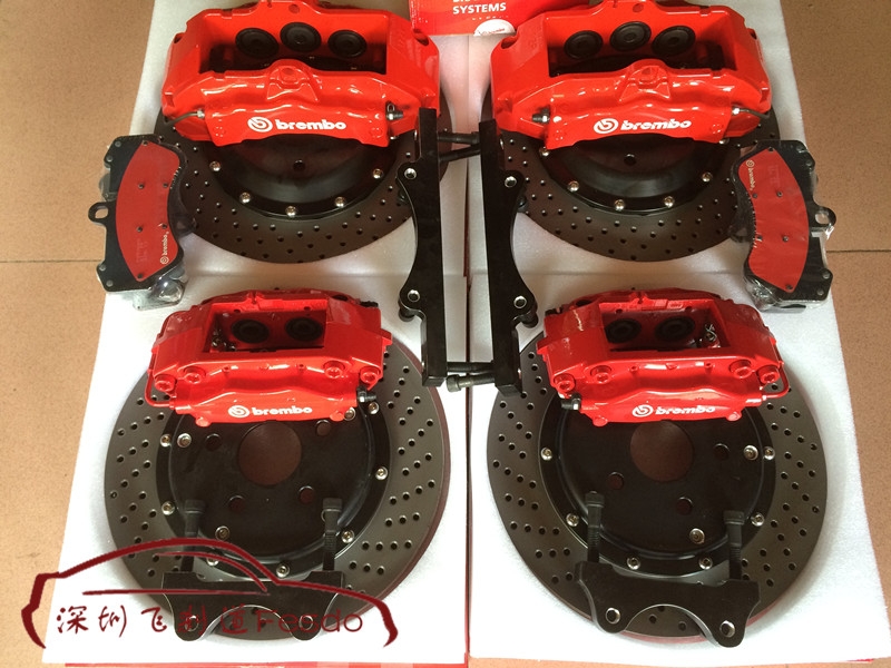 BREMBO OE款17Z前六后四，豐田RAV4改裝案例后輪雙卡鉗