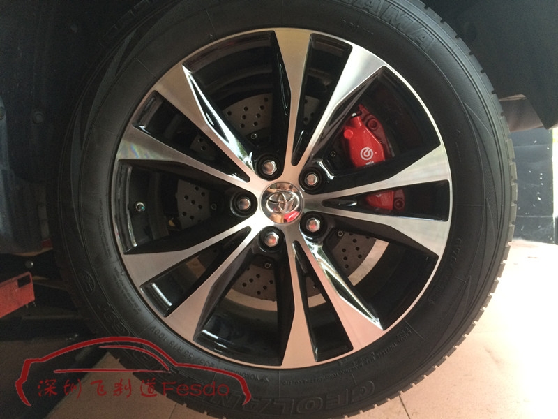 BREMBO OE款17Z前六后四，豐田RAV4改裝案例后輪雙卡鉗