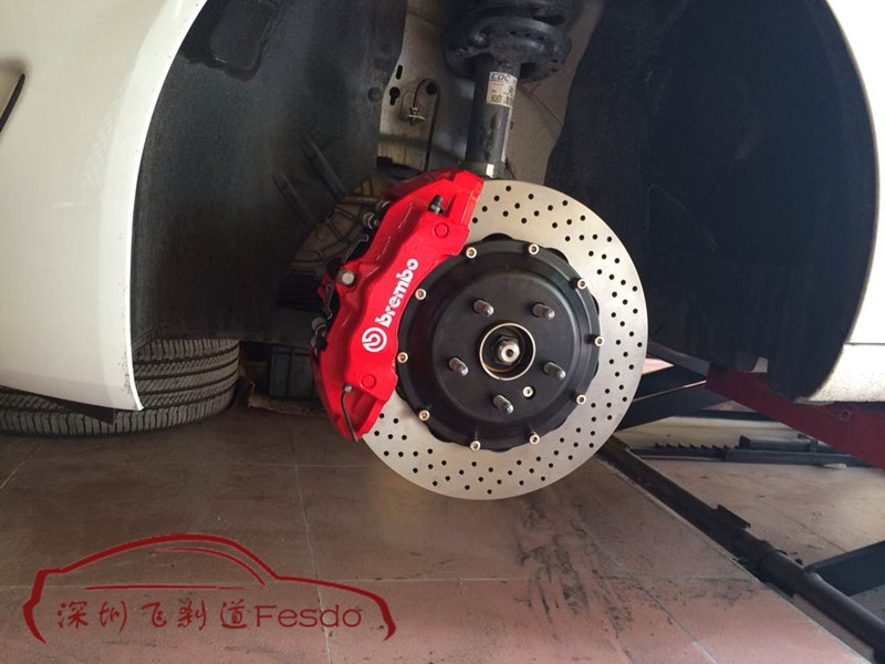 BREMBO OE款17Z大六活塞與后加大套裝，君威GS改裝案例
