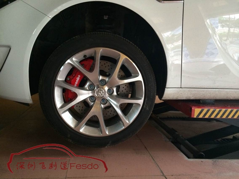 BREMBO OE款17Z大六活塞與后加大套裝，君威GS改裝案例