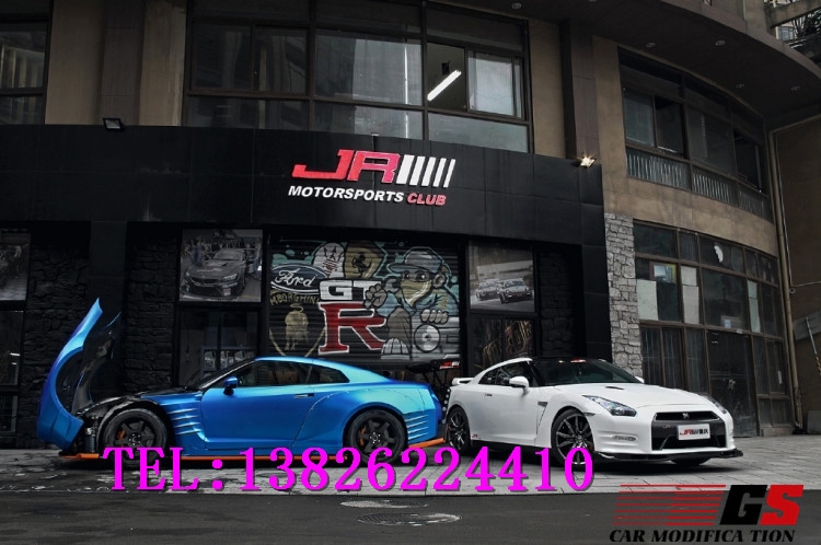 尼桑日產(chǎn)GTR 改裝大包圍R35改裝BEN SOPRA寬體包圍碳纖維機(jī)蓋尾翼