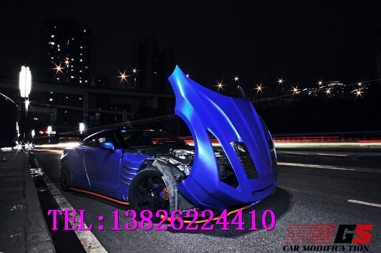 尼桑日產(chǎn)GTR 改裝大包圍R35改裝BEN SOPRA寬體包圍碳纖維機(jī)蓋尾翼
