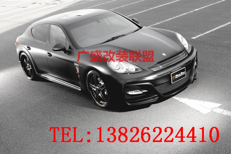 保時捷Panamera Turbo改裝改裝WALD寬體大包圍碳纖維尾翼排氣后唇