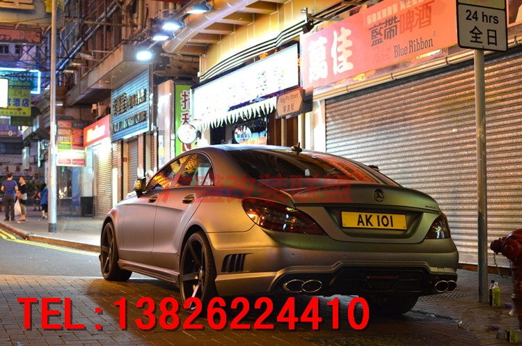 奔馳CLS300 350 W218AMG改裝WALD大包圍碳纖維尾翼后唇排氣管前唇