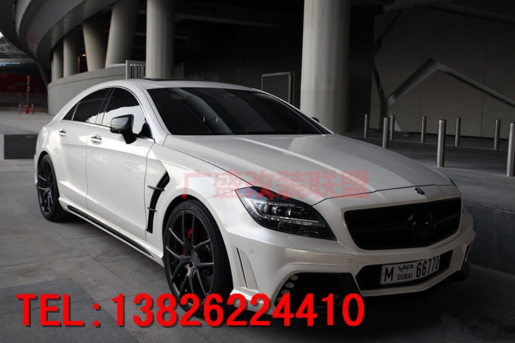 奔馳CLS300 350 W218AMG改裝WALD大包圍碳纖維尾翼后唇排氣管前唇