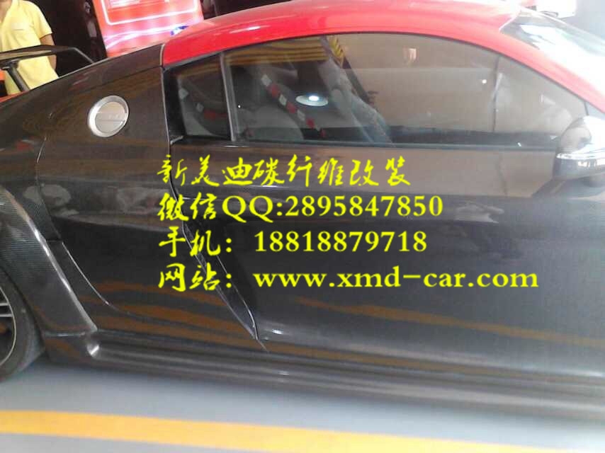 奧迪R8 10-15改裝碳纖維PPI 大包圍 R8前杠/后杠/輪眉全車碳纖套件