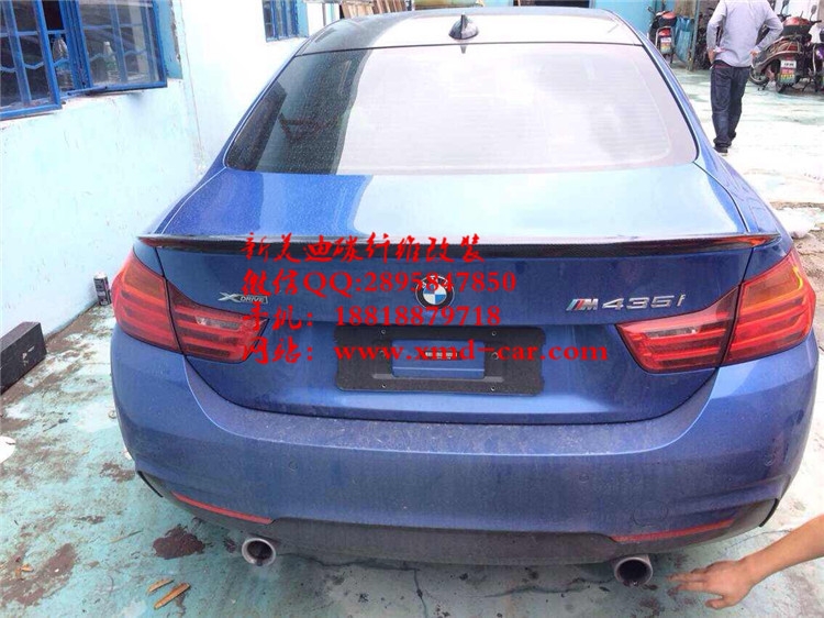 寶馬420 428 435i 4系F32 F33改裝M4大包圍碳纖維尾翼后唇