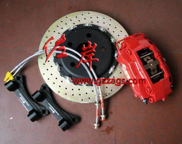 奧迪A3 A4L A6L改F40/F50剎車(chē)套件 卡鉗 鮑魚(yú) 加大碟 Brembo剎車(chē)