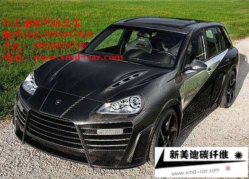 保時(shí)捷 PORSCHE MACAN 小卡宴 改裝碳纖維包圍前后擾流板機(jī)蓋排氣。