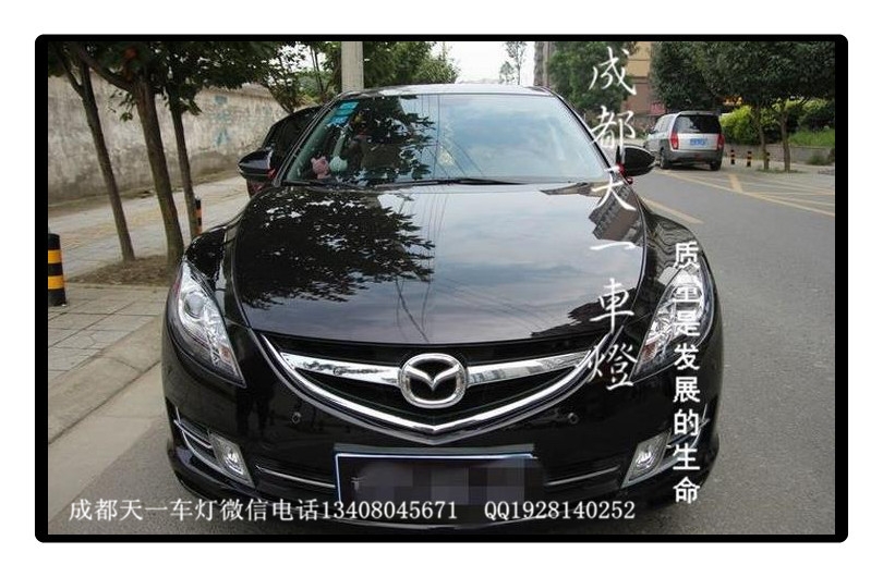 成都馬自達6睿翼改車燈|成都睿翼車燈改裝氙氣燈雙光透鏡