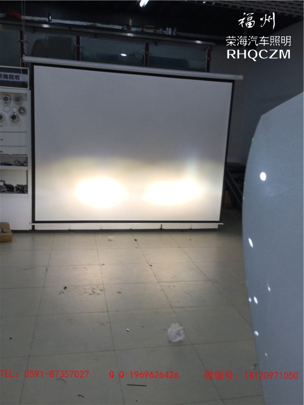 標志408車燈改裝升級，天使眼惡魔眼改裝，福州榮海照明最好的車燈改裝店