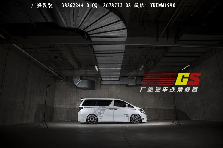 丰田埃尔法改装ROWEN大包围 Alphard/VELLFIRE改装大包围排气管