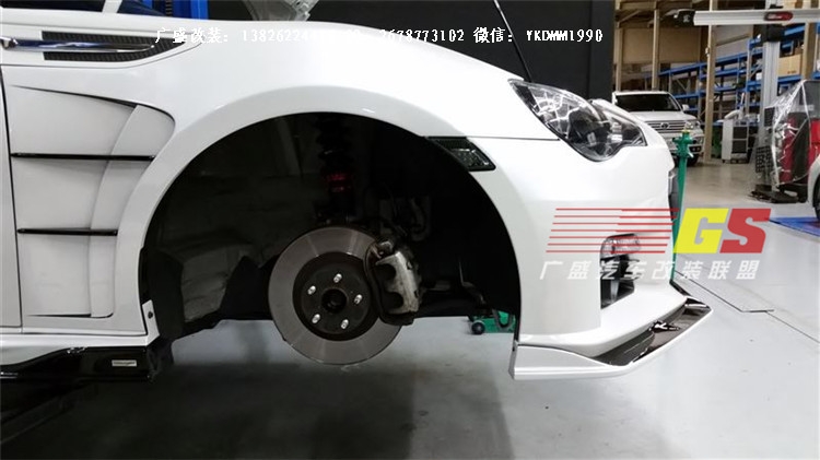 豐田GT86改裝ROWEN葉子板碳纖維包圍86改裝大包圍排氣管尾翼后唇