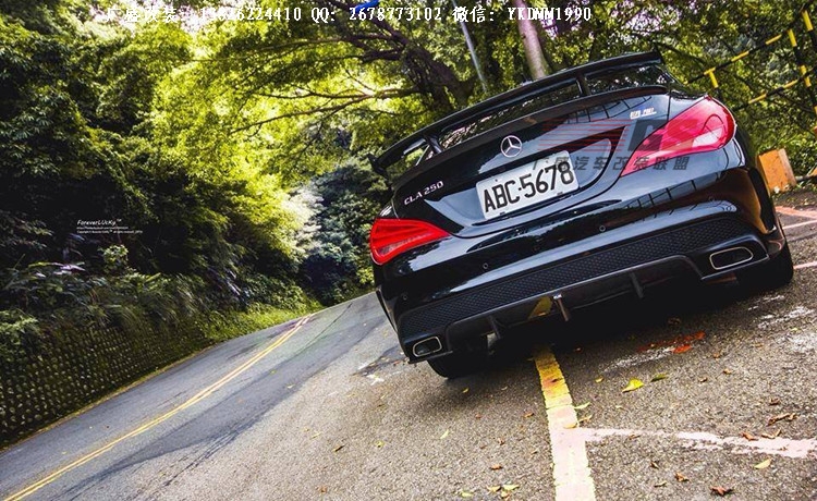 奔馳CLA改裝碳纖維尾翼 Revozport款包圍W117 CLA45 CLA250大包圍