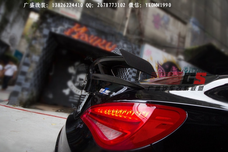 奔馳CLA改裝碳纖維尾翼 Revozport款包圍W117 CLA45 CLA250大包圍