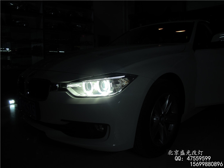 北京盛光改燈寶馬320低配升級高配氙燈北京改燈北京改天使眼北京改透鏡