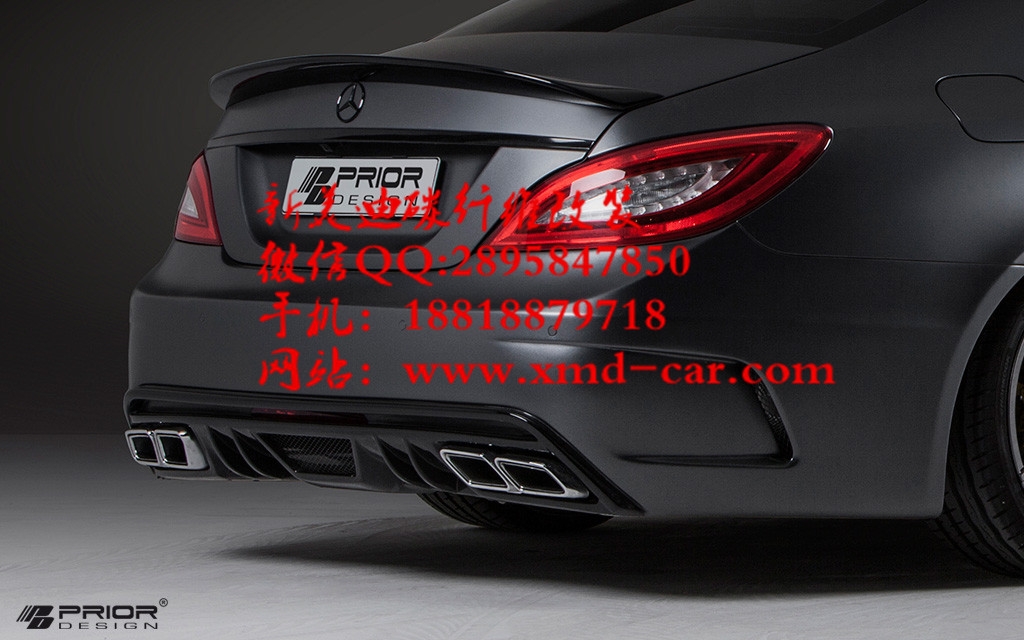 奔馳W218 CLS300 CLS3改裝Prior Design寬體大包圍大小包圍碳纖維前后擾流板碳纖維機(jī)蓋前后唇排氣管