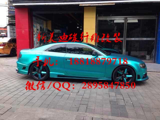 12-14年 新款?yuàn)W迪 A5 S5 COUPE 改裝 Rowen 炎狼款大包圍 前后杠側(cè)