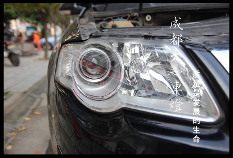 成都大眾邁騰改車燈|成都邁騰改燈|成都邁騰車燈改裝氙氣燈