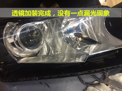 15款新明銳大燈改裝歐標(biāo)Q5雙光透鏡 歐司朗CBI氙氣燈 安定器 日行燈