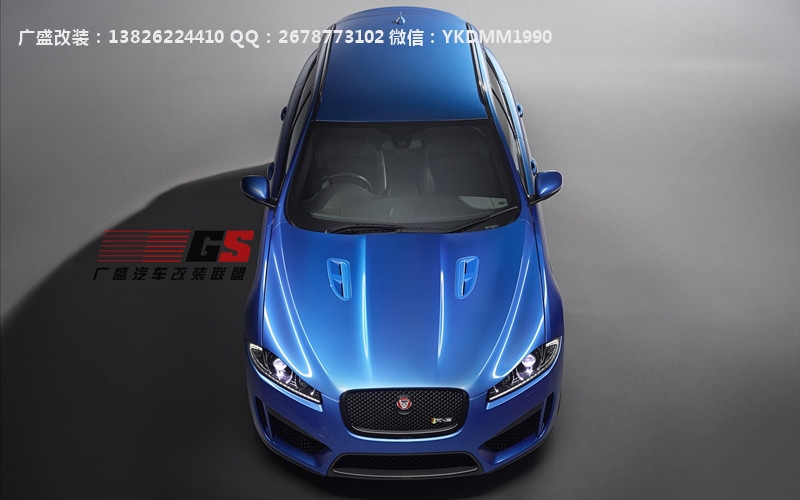 捷豹XF 2.0 3.0改裝XFRS大包圍碳纖維四出后唇尾翼前唇機蓋排氣管