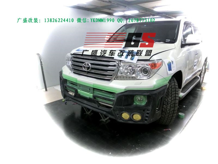 廣盛改裝日本正品狼炎ROWEN豐田TOYOTA蘭德酷路澤改裝大包圍尾翼