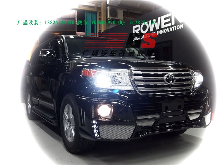 廣盛改裝日本正品狼炎ROWEN豐田TOYOTA蘭德酷路澤改裝大包圍尾翼