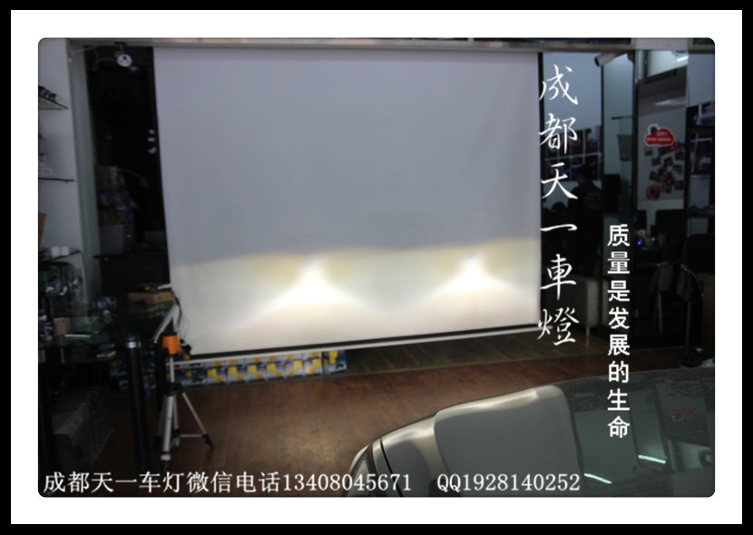 成都寶馬3系改車燈|成都寶馬320車燈改裝氙氣燈雙光透鏡