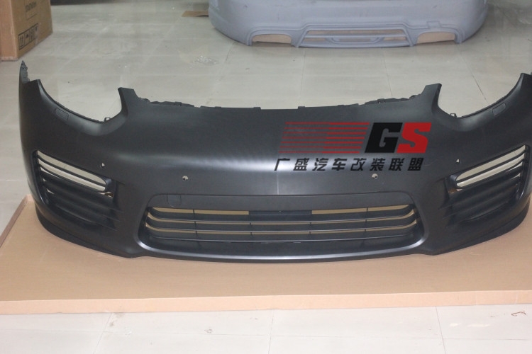 14 15保時捷Panamera970改裝Turbo大嘴前杠GTS大包圍日行燈排氣管