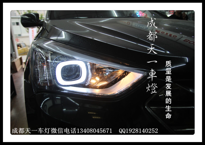 成都全新勝達(dá)車燈改裝海拉5透鏡歐司朗氙氣燈|專用LED天使眼
