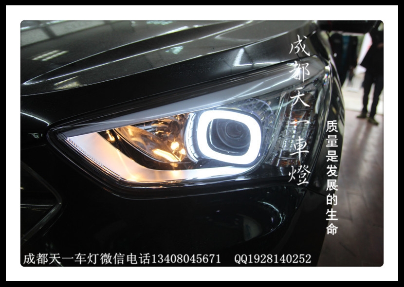 成都全新勝達(dá)車燈改裝海拉5透鏡歐司朗氙氣燈|專用LED天使眼
