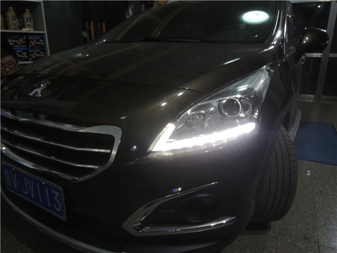 壽光改燈，無(wú)限動(dòng)力車改標(biāo)志3008車燈改裝