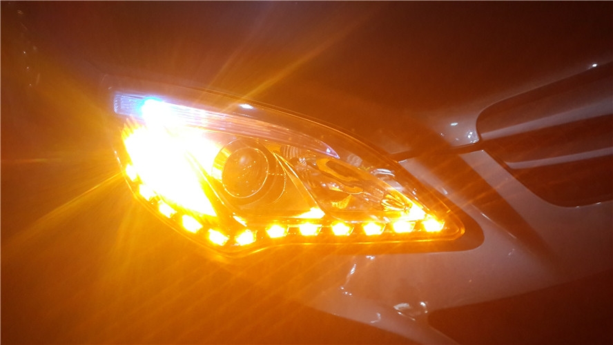 壽光改燈，無(wú)限動(dòng)力車(chē)改北京汽車(chē)加裝LED淚眼