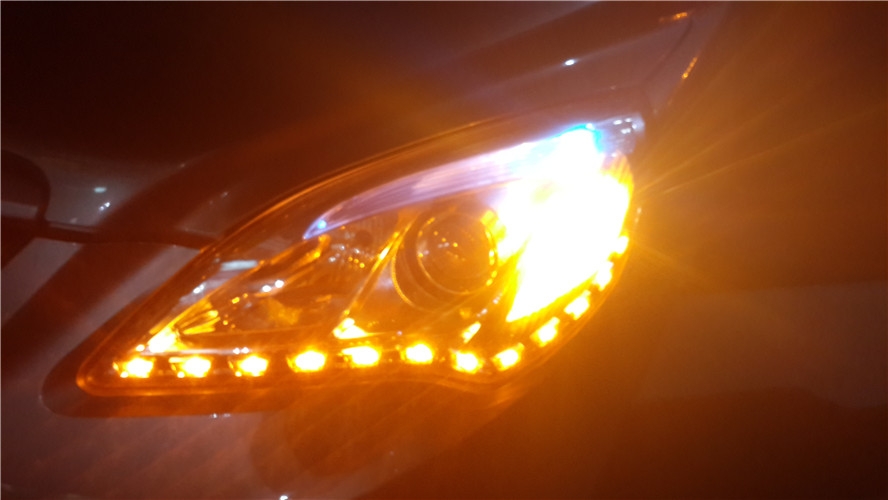 壽光改燈，無(wú)限動(dòng)力車(chē)改北京汽車(chē)加裝LED淚眼