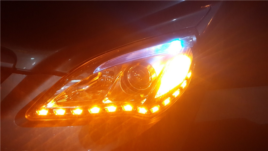壽光改燈，無(wú)限動(dòng)力車(chē)改北京汽車(chē)加裝LED淚眼
