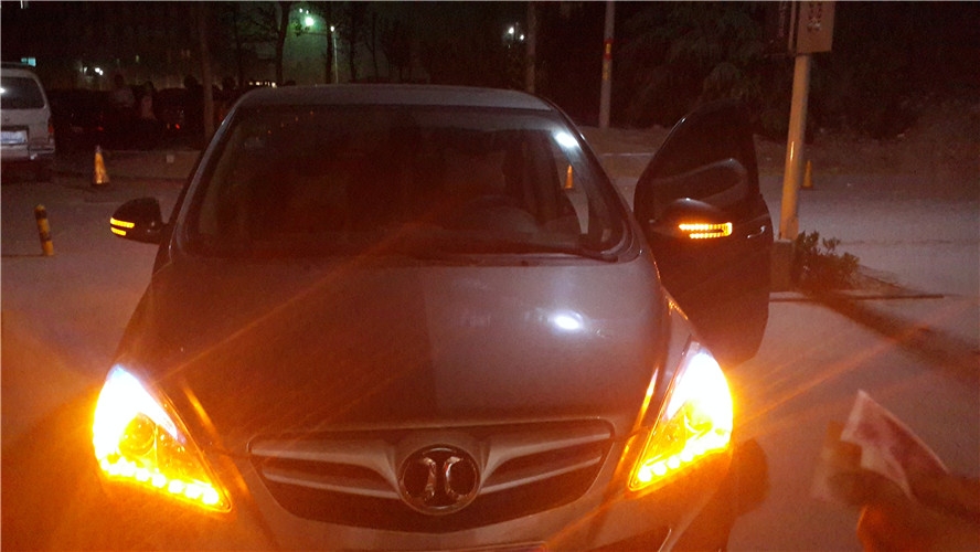 壽光改燈，無(wú)限動(dòng)力車(chē)改北京汽車(chē)加裝LED淚眼
