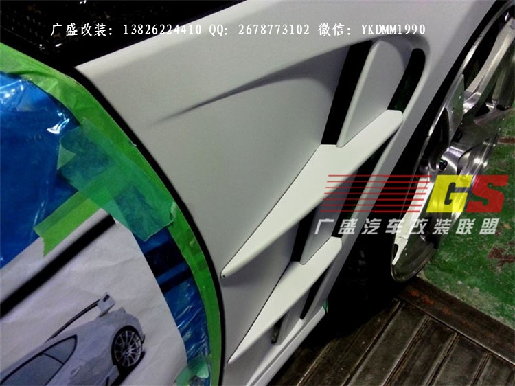 豐田GT86改裝ROWEN葉子板碳纖維包圍86改裝大包圍排氣管尾翼后唇