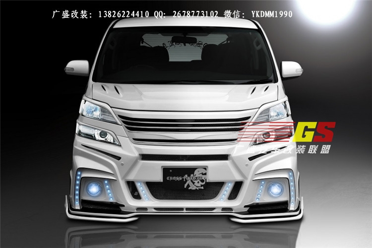 丰田埃尔法改装ROWEN大包围 Alphard/VELLFIRE改装大包围排气管