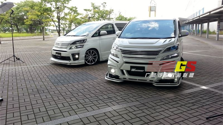 丰田埃尔法改装ROWEN大包围 Alphard/VELLFIRE改装大包围排气管