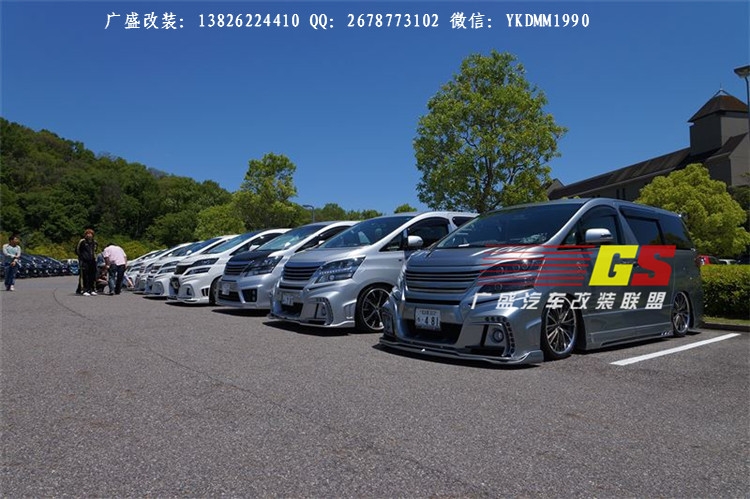 丰田埃尔法改装ROWEN大包围 Alphard/VELLFIRE改装大包围排气管