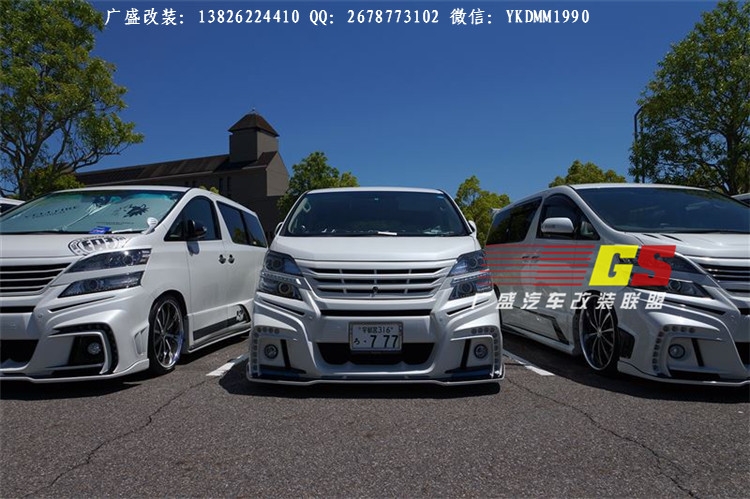 丰田埃尔法改装ROWEN大包围 Alphard/VELLFIRE改装大包围排气管