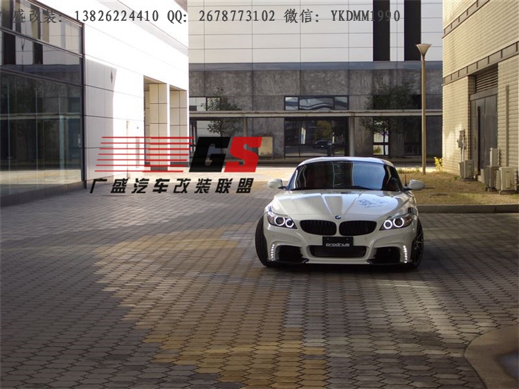 寶馬Z4 E89改裝ROWEN碳纖維大包圍尾翼排氣管前唇后唇小包圍輪轂