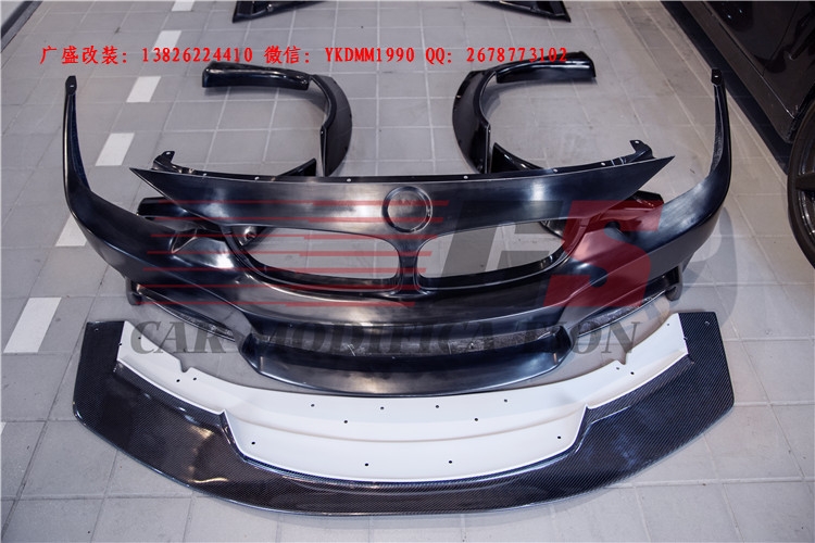 廣盛改裝BMW寶馬4系改裝LB-Performance寬體大包圍碳纖維前唇尾翼