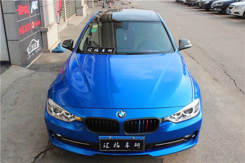全車汽車改色膜寶馬改色貼膜 車衣裳改色金屬膜爵士藍(lán) 改色貼膜