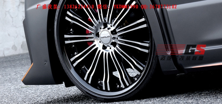 豐田VELLFIRE/Alphard埃爾法改裝WALD大包圍中網(wǎng)尾翼排氣管小包圍